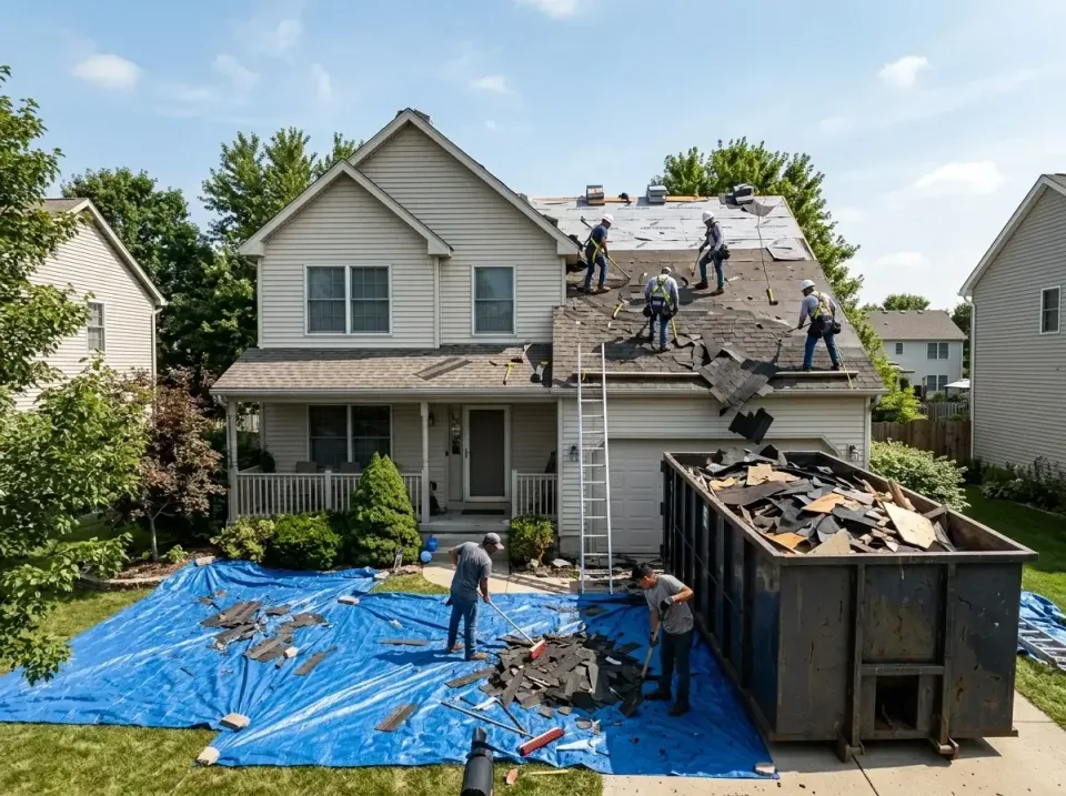 roof-replacement-debris-remova-004 — frequently asked questions, Cheapest Dumpster Rentals in Harker Heights, TX
